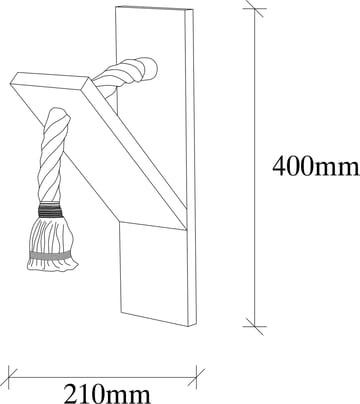 Vägglampa i Gran - Trä - Products - Belysning - Lampor & belysning inomhus - Vägglampa - Väggplafond