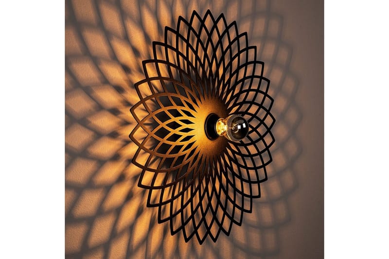 Vägglampa Sourab Svart - Svart - Products - Belysning - Lampor & belysning inomhus - Vägglampa - Väggplafond