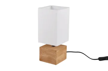 Woody Bordslampa 12X12cm E14 trä/ vit - Vit - Products - Belysning - Lampor & belysning inomhus - Bordslampa
