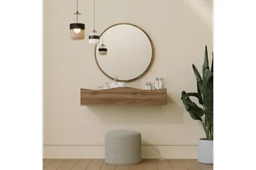 Princesse Väggskåp med Spegel 82 cm - Valnöt - Products - Förvaring - Badrumsförvaring - Spegelskåp