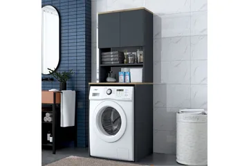 Ramdev Highboard - Valnöt/Antracit - Products - Förvaring - Badrumsförvaring - Tvättställsskåp & kommod