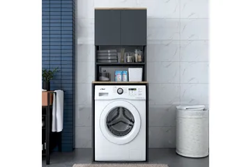 Ramdev Highboard - Valnöt/Antracit - Products - Förvaring - Badrumsförvaring - Tvättställsskåp & kommod