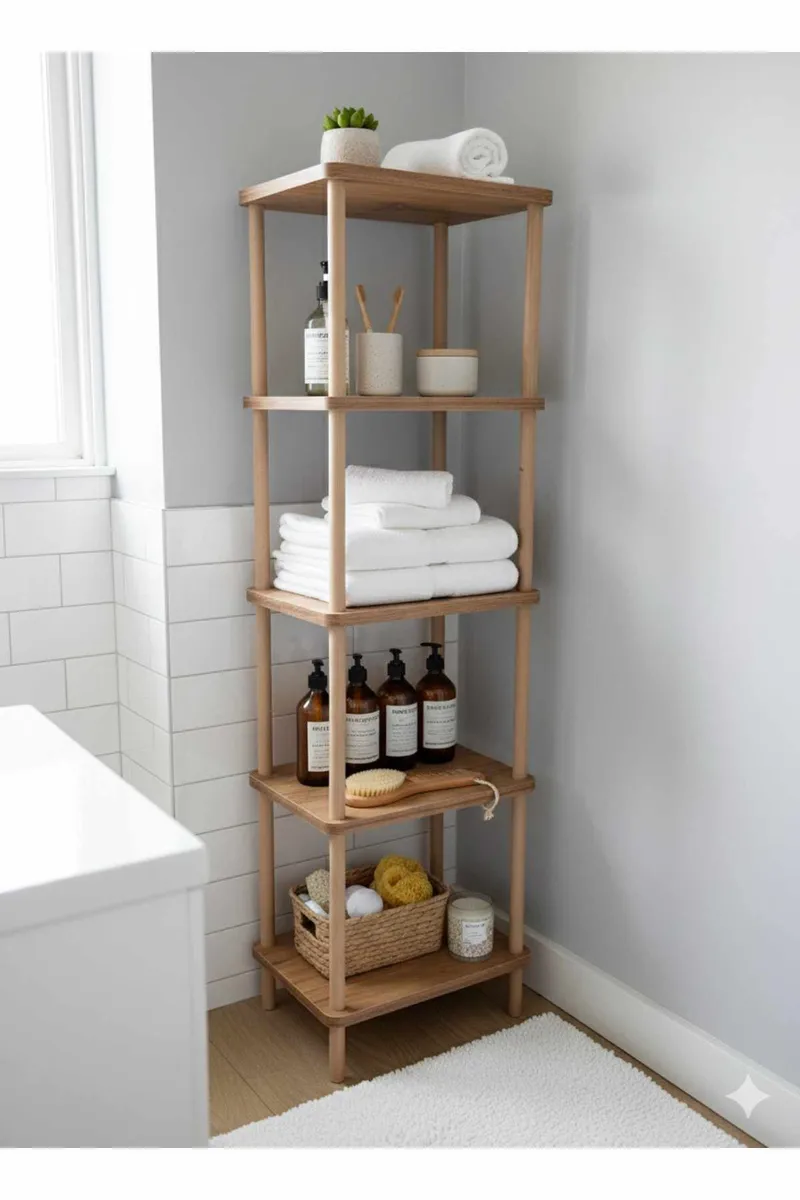 Ryrhyrdhonar Badrumshylla 40x185x30 cm - Furu - Products - Förvaring - Badrumsförvaring - Badrumshylla