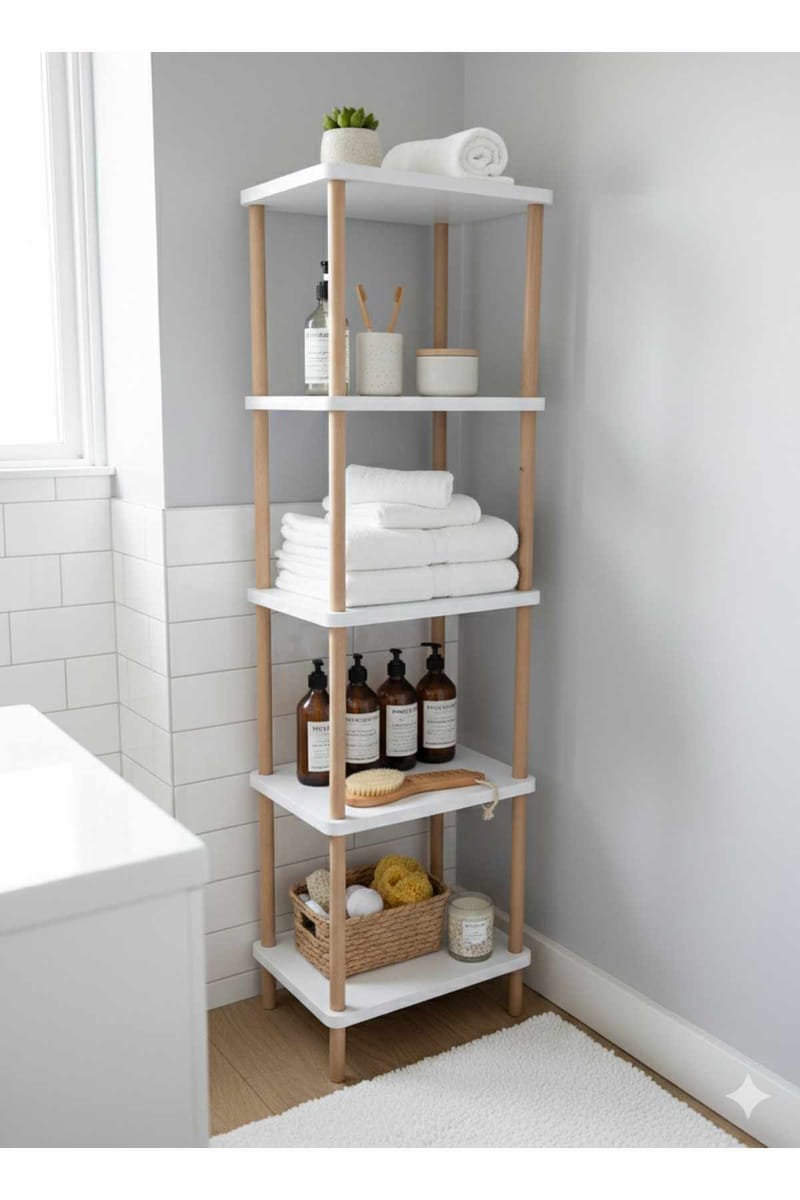 Ryrhyrdhonar Badrumshylla 40x185x30 cm - Vit - Products - Förvaring - Badrumsförvaring - Badrumshylla