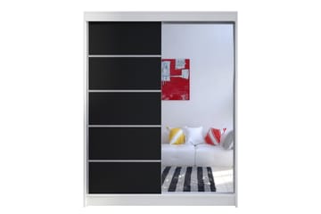 Camino Garderob 58x150 cm LED-belysning - Brun/Vit - Products - Förvaring - Garderober & garderobssystem