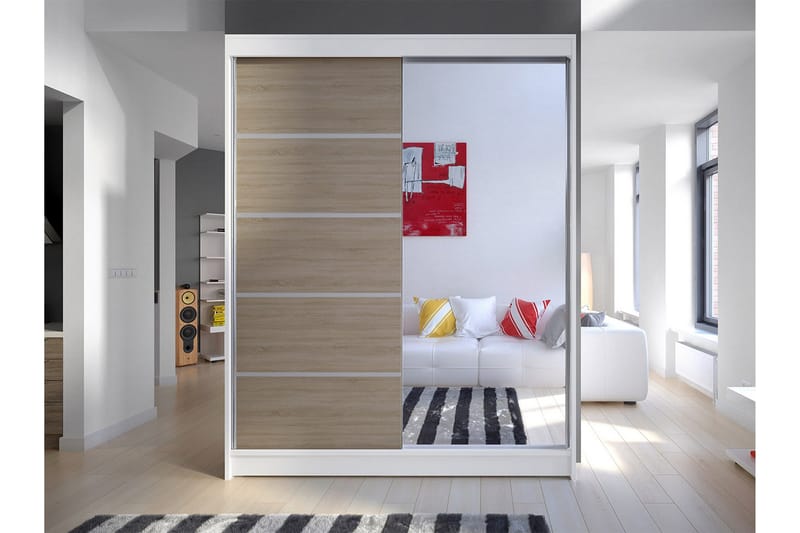 Camino Garderob 58x150 cm LED-belysning - Vit - Products - Förvaring - Garderober & garderobssystem