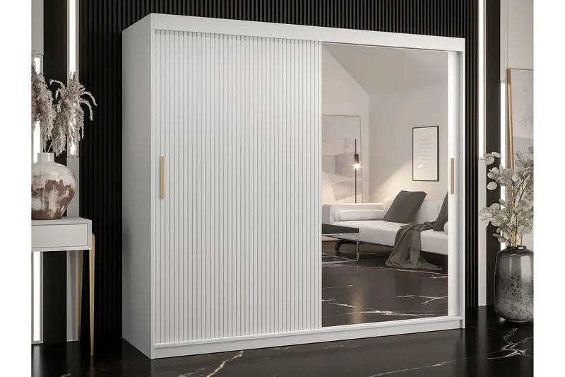 Dunvegan Garderob m. Spegel - Vit - Products - Förvaring - Garderober & garderobssystem