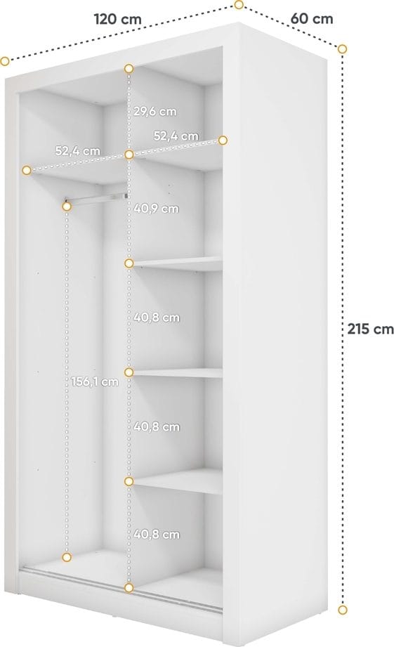 Einar garderob 18 - Vit - Vit - Products - Förvaring - Garderober & garderobssystem