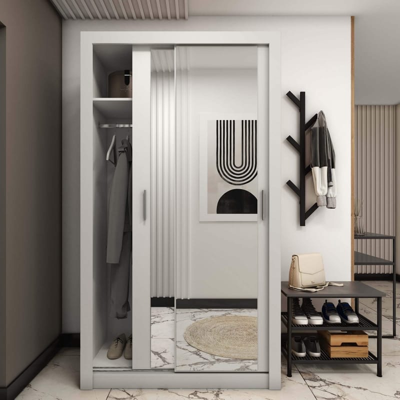 Einar garderob 18 - Vit - Vit - Products - Förvaring - Garderober & garderobssystem