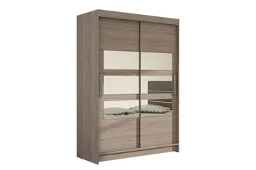 Estella Garderob Skjutdörrar Delad Spegel - Ljus Ek - Products - Förvaring - Garderober & garderobssystem