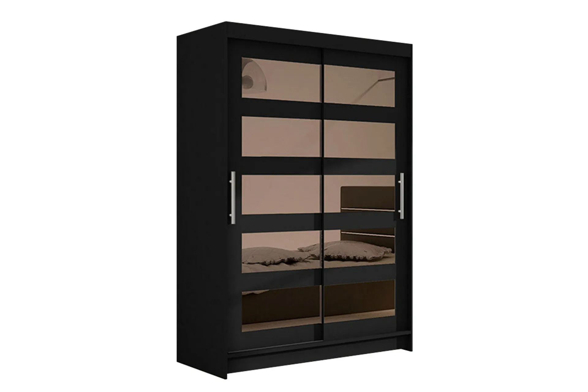 Estella Garderob Skjutdörrar Delad Spegel