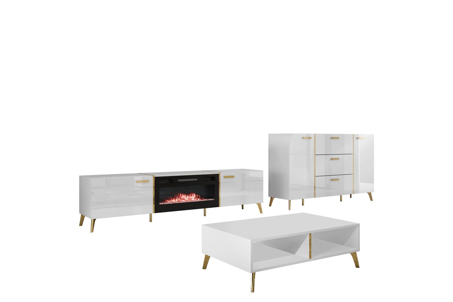 Akihiko Möbelset För Vardagsrum