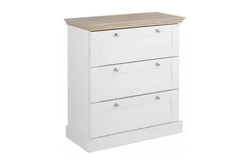 Dareia Byrå 75 cm - Vit/Brun - Products - Förvaring - Förvaringsmöbler - Byrå - Hallbyrå