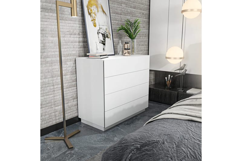 Desgrar Byrå 90x81,6 cm - Vit - Products - Förvaring - Förvaringsmöbler - Byrå - Hallbyrå