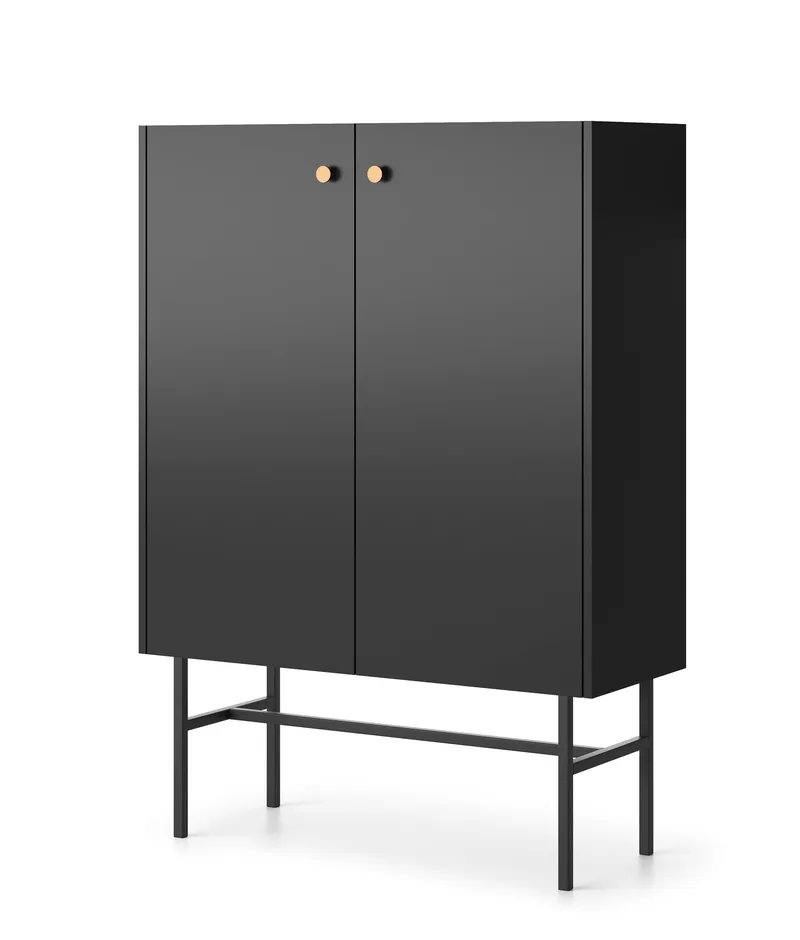 Francisca Byrå 93 cm, Svart