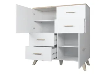 Kardos Byrå 45x110 cm - Natur/Svart - Products - Förvaring - Förvaringsmöbler - Byrå - Hallbyrå