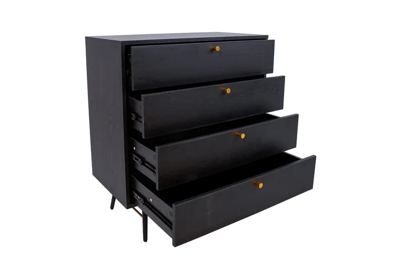 Luxembourg Byrå Svart/Koppar - Products - Förvaring - Förvaringsmöbler - Byrå - Hallbyrå