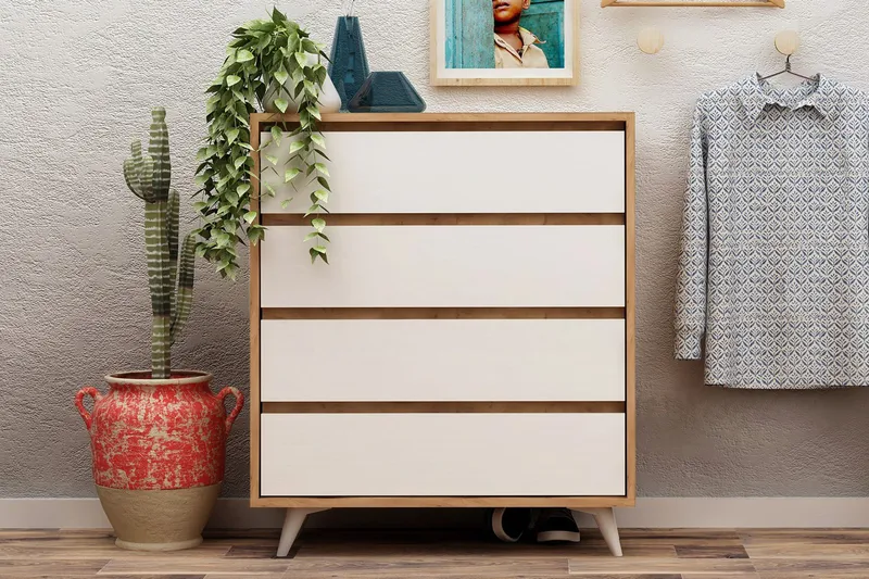 Mod Design Byrå - Trä/Vit - Products - Förvaring - Förvaringsmöbler - Byrå - Hallbyrå