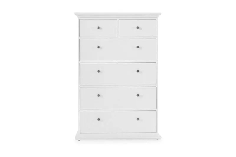 Paris Byrå 140 cm Hög - Vit - Products - Förvaring - Förvaringsmöbler - Byrå - Hallbyrå