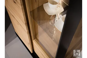 Quant Byrå 41x130 cm - Ek/Svart - Products - Förvaring - Förvaringsmöbler - Byrå - Hallbyrå