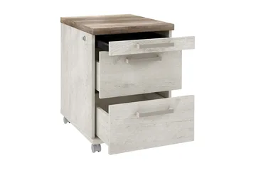 Talebi Hurts med Lås 53x42 cm - Brun/Vit - Products - Förvaring - Förvaringsmöbler - Byrå - Hurts