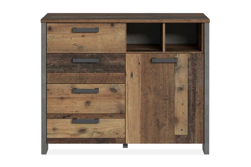 Cadle Byrå 107 cm - Brun/Grå - Products - Förvaring - Förvaringsmöbler - Byrå