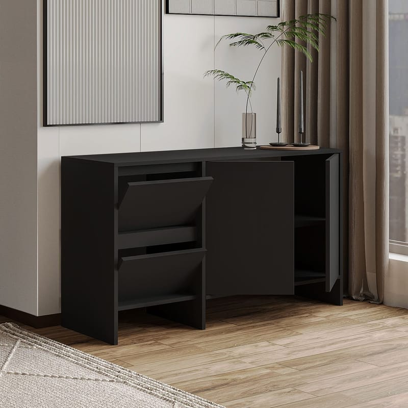 Crala Konsol 130x81,8x44 cm - Svart - Products - Förvaring - Förvaringsmöbler - Sideboard & skänk