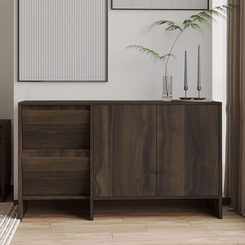 Crala Konsol 130x81,8x44 cm - Valnöt - Products - Förvaring - Förvaringsmöbler - Sideboard & skänk