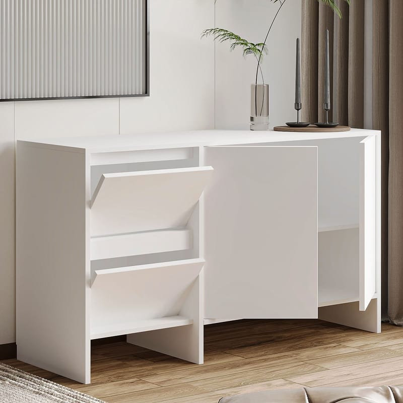 Crala Konsol 130x81,8x44 cm - Vit - Products - Förvaring - Förvaringsmöbler - Sideboard & skänk