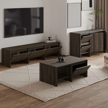 Crala Vardagsrumsmöbelset 160x40x35 cm - Valnöt - Products - Förvaring - Förvaringsmöbler - Möbelset för vardagsrum