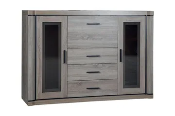 Dallas Skänk 157x43,5x111 cm LED-belysning - Ek/Led-Belysning - Products - Förvaring - Förvaringsmöbler - Sideboard & skänk