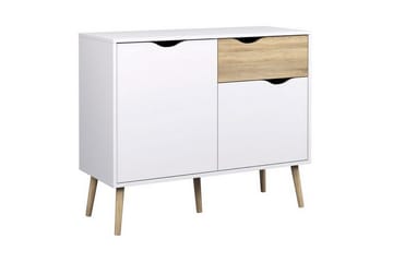 Delta Skänk 99 cm - Vit/Ek - Products - Förvaring - Förvaringsmöbler - Sideboard & skänk