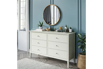 Evgeni Byrå 6 lådor - Vit - Products - Förvaring - Förvaringsmöbler - Byrå