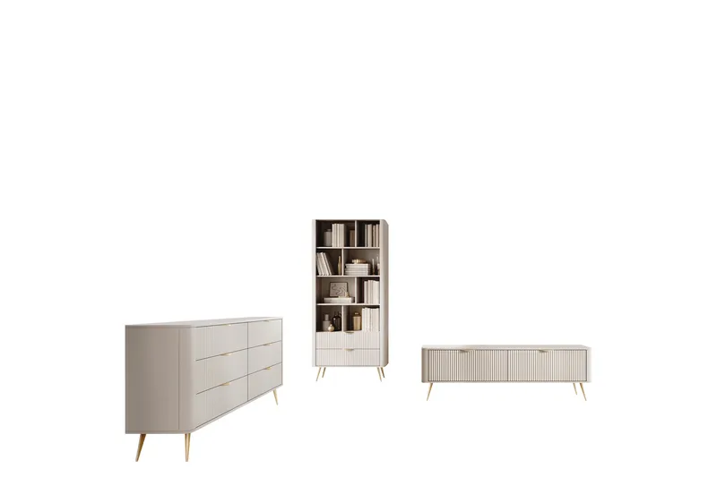 Forba Möbelset För Vardagsrum - Beige - Products - Förvaring - Förvaringsmöbler - Möbelset för vardagsrum