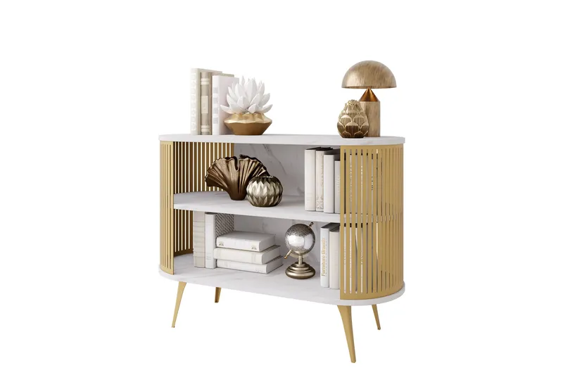 Galia Skänk 120x40 cm - Guld/Vit - Products - Förvaring - Förvaringsmöbler - Sideboard & skänk