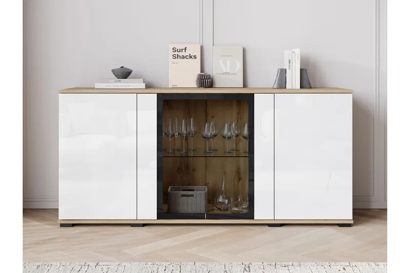 Gamal Skänk 150x40 cm - Brun - Products - Förvaring - Förvaringsmöbler - Sideboard & skänk