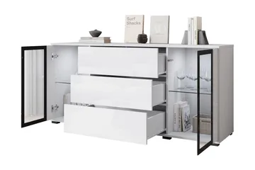 Gamal Skänk 150x40 cm - Brun/Svart - Products - Förvaring - Förvaringsmöbler - Sideboard & skänk