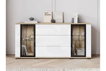 Gamal Skänk 150x40 cm - Svart - Products - Förvaring - Förvaringsmöbler - Sideboard & skänk