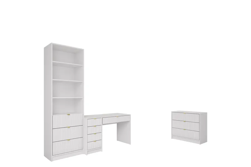 Gudelia Möbelset För Vardagsrum - Vit - Products - Förvaring - Förvaringsmöbler - Möbelset för vardagsrum