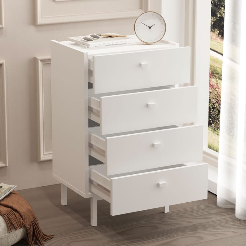 Kamulu Byrå 47,9x80,1x36,8 cm - Vit - Products - Förvaring - Förvaringsmöbler - Byrå