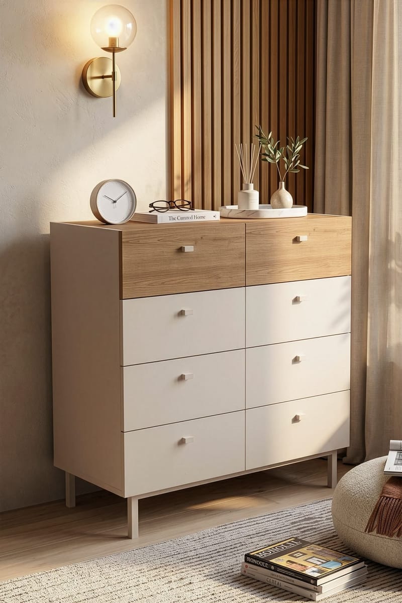 Kamulu Byrå 89,4x93,1x41,8 cm - sandek - Products - Förvaring - Förvaringsmöbler - Byrå