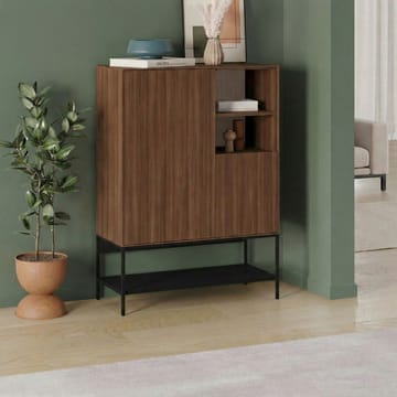 Kenvor Sideboard 90x125x40 cm - Milano Walnut, Wood Black, Black - Products - Förvaring - Förvaringsmöbler - Sideboard & skänk