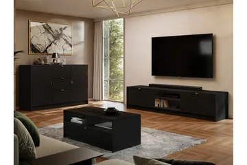 Kintore Möbelset För Vardagsrum - Svart - Products - Förvaring - Förvaringsmöbler - Möbelset för vardagsrum