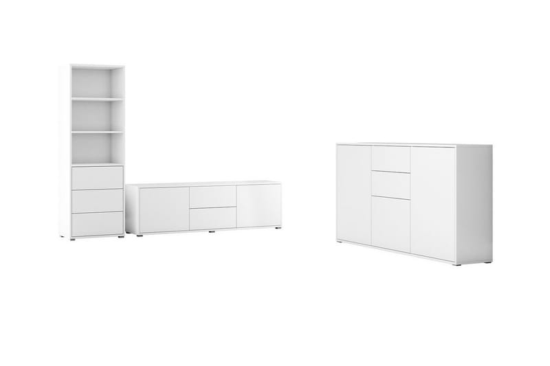 Kintore Möbelset För Vardagsrum White