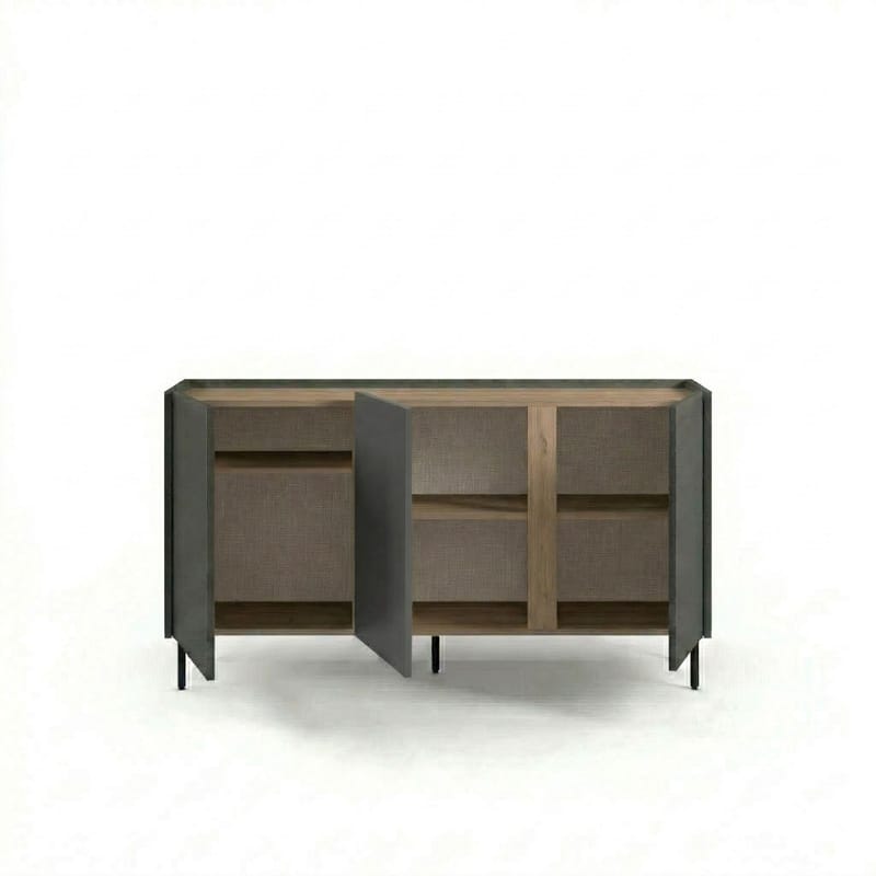 Lomar Konsol 150x82,9x40,5 cm - antracit naturlig ek svart - Products - Förvaring - Förvaringsmöbler - Sideboard & skänk