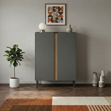 Lomar Sideboard 90x120,4x40,5 cm - Antracit, naturlig ek, svart - Products - Förvaring - F örvaringsmöbler - Sideboard & skänk