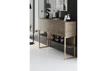 Luxe Byrå 120 cm - Guld/Valnöt - Products - Förvaring - Förvaringsmöbler - Byrå