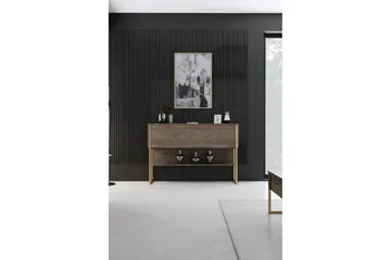 Luxe Byrå 120 cm - Guld/Valnöt - Products - Förvaring - Förvaringsmöbler - Byrå