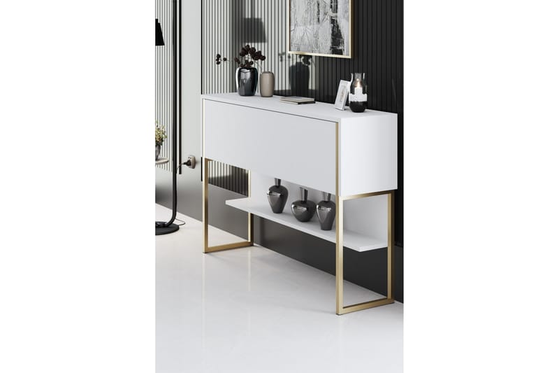 Luxe Byrå 120 cm - Guld/Vit - Products - Förvaring - Förvaringsmöbler - Byrå