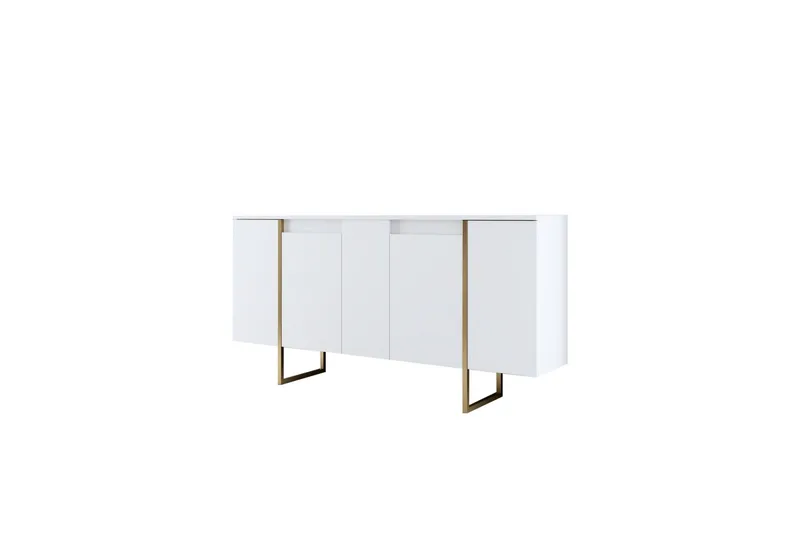 Luxe Konsollbord 160 cm - Vit/Guld - Products - Förvaring - Förvaringsmöbler - Sideboard & skänk